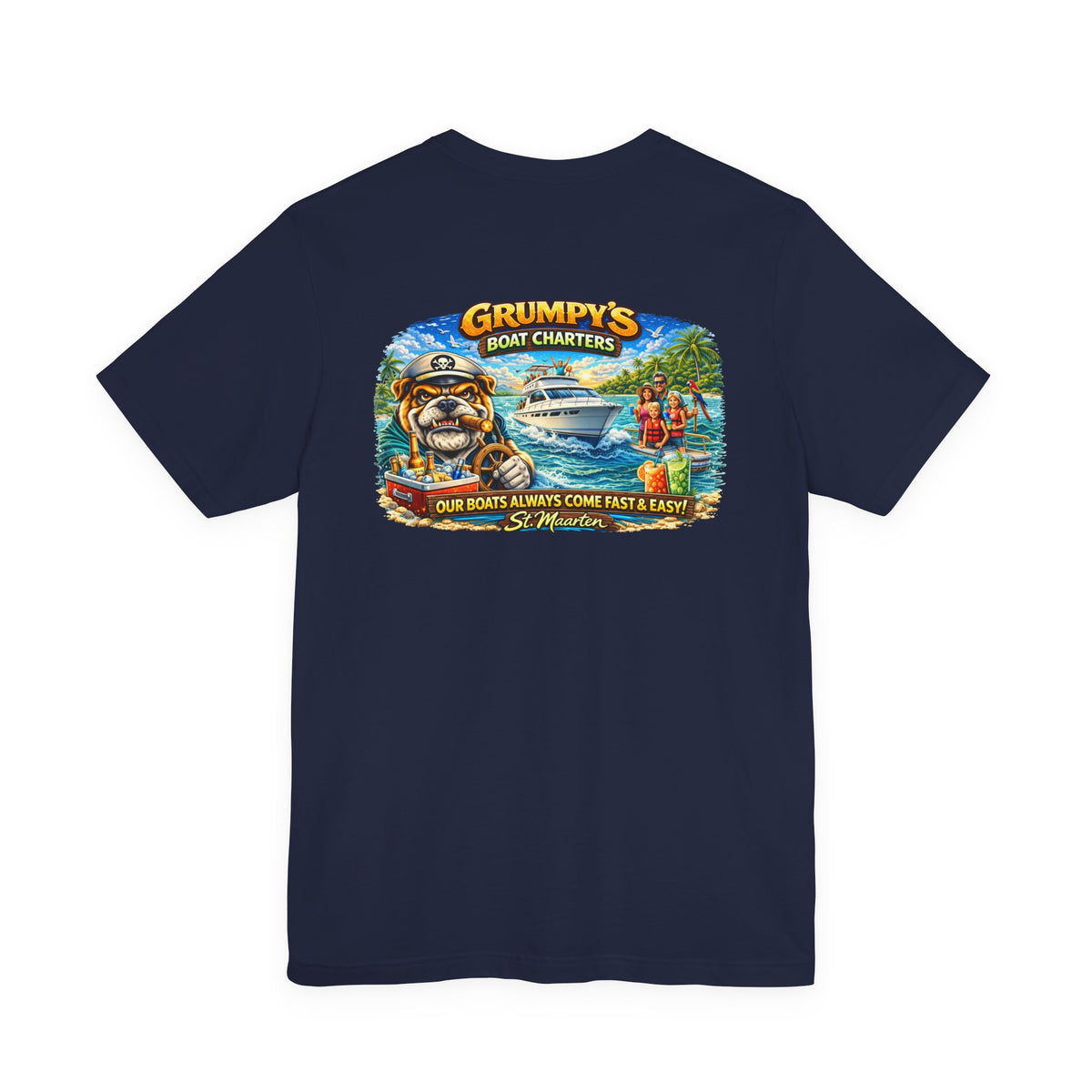 Grumpy’s Boat Charters Fishing Graphic Tee