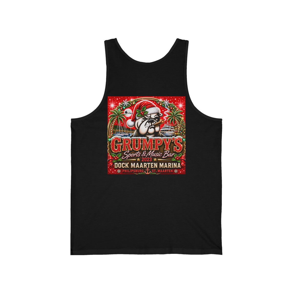 Grumpy’s Red Anchor Unisex Tank Top | St. Maarten