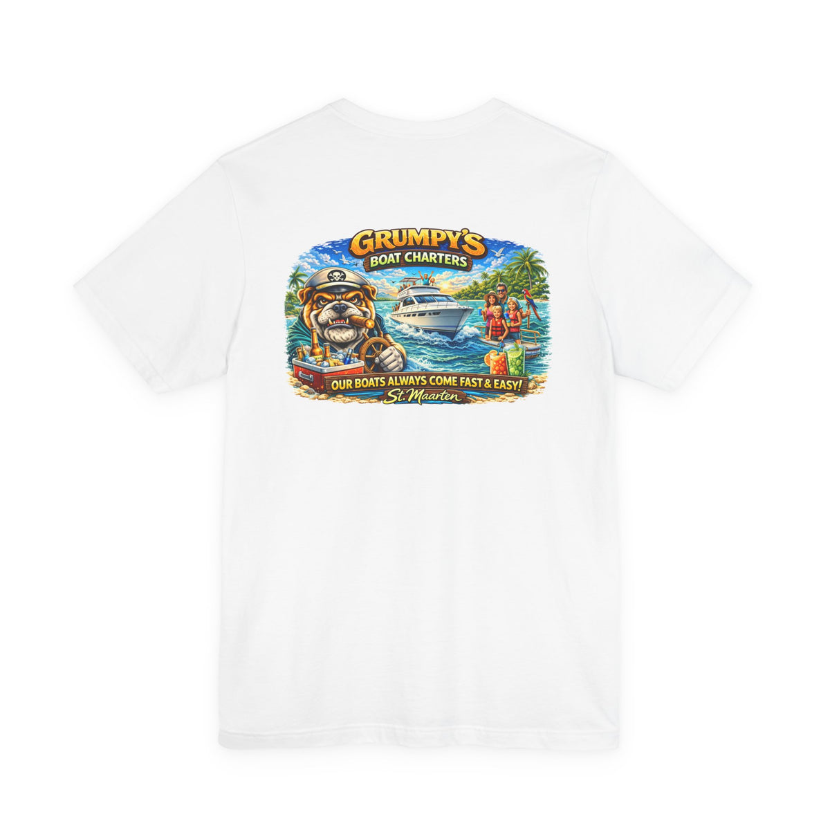 Grumpy’s Boat Charters Fishing Graphic Tee