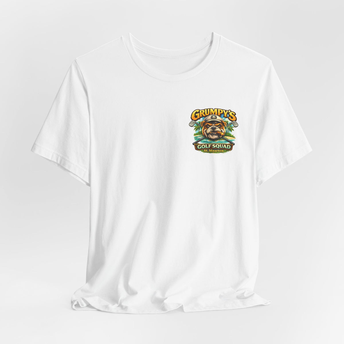 Grumpy’s Golf Squad Drive Putt Drink Rum Golf T-Shirt