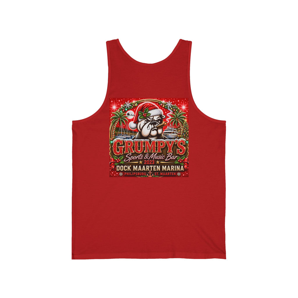 Grumpy’s Red Anchor Unisex Tank Top | St. Maarten