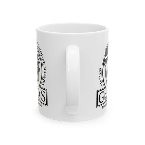 Grumpy's Dockside Coffee Mug — Retro Fisherman Logo Ceramic Mug (11oz & 15oz)